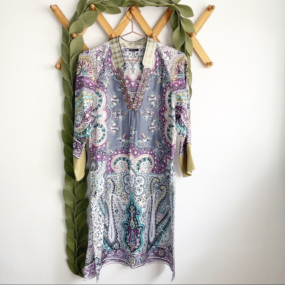 Etro Silk Paisley Printed Tunic/Dress